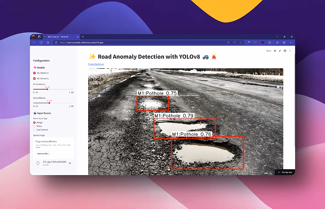 road anomaly detection